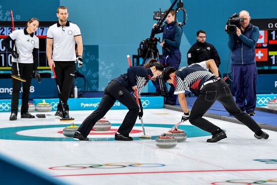 2018 Winter Olympics . Curling. Mixed doubles. Republic of Korea vs. OAR