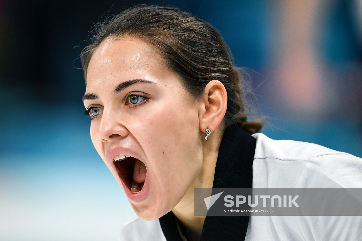 2018 Winter Olympics. Curling. Mixed doubles. Republic of Korea vs. OAR