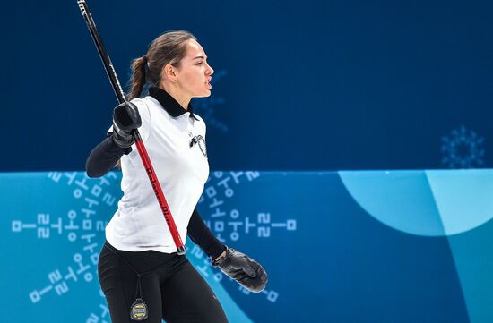 2018 Winter Olympics. Curling. Mixed doubles. Republic of Korea vs. OAR