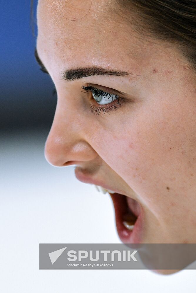 2018 Winter Olympics. Curling. Mixed doubles. Republic of Korea vs. OAR