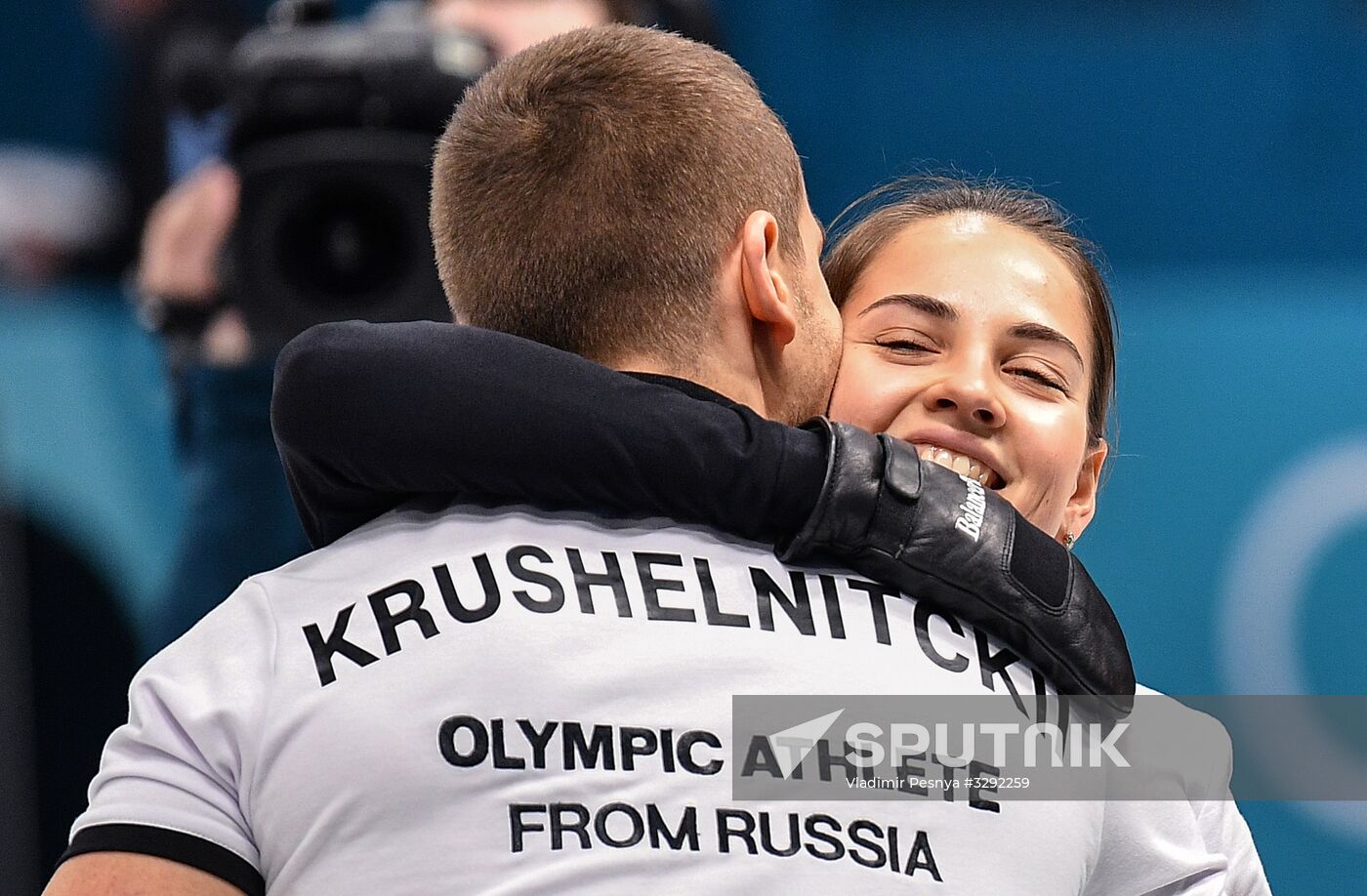2018 Winter Olympics. Curling. Mixed doubles. Republic of Korea vs. OAR
