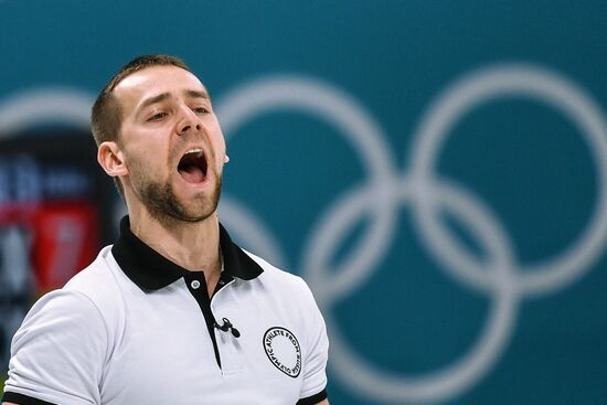 2018 Winter Olympics. Curling. Mixed doubles. Republic of Korea vs. OAR