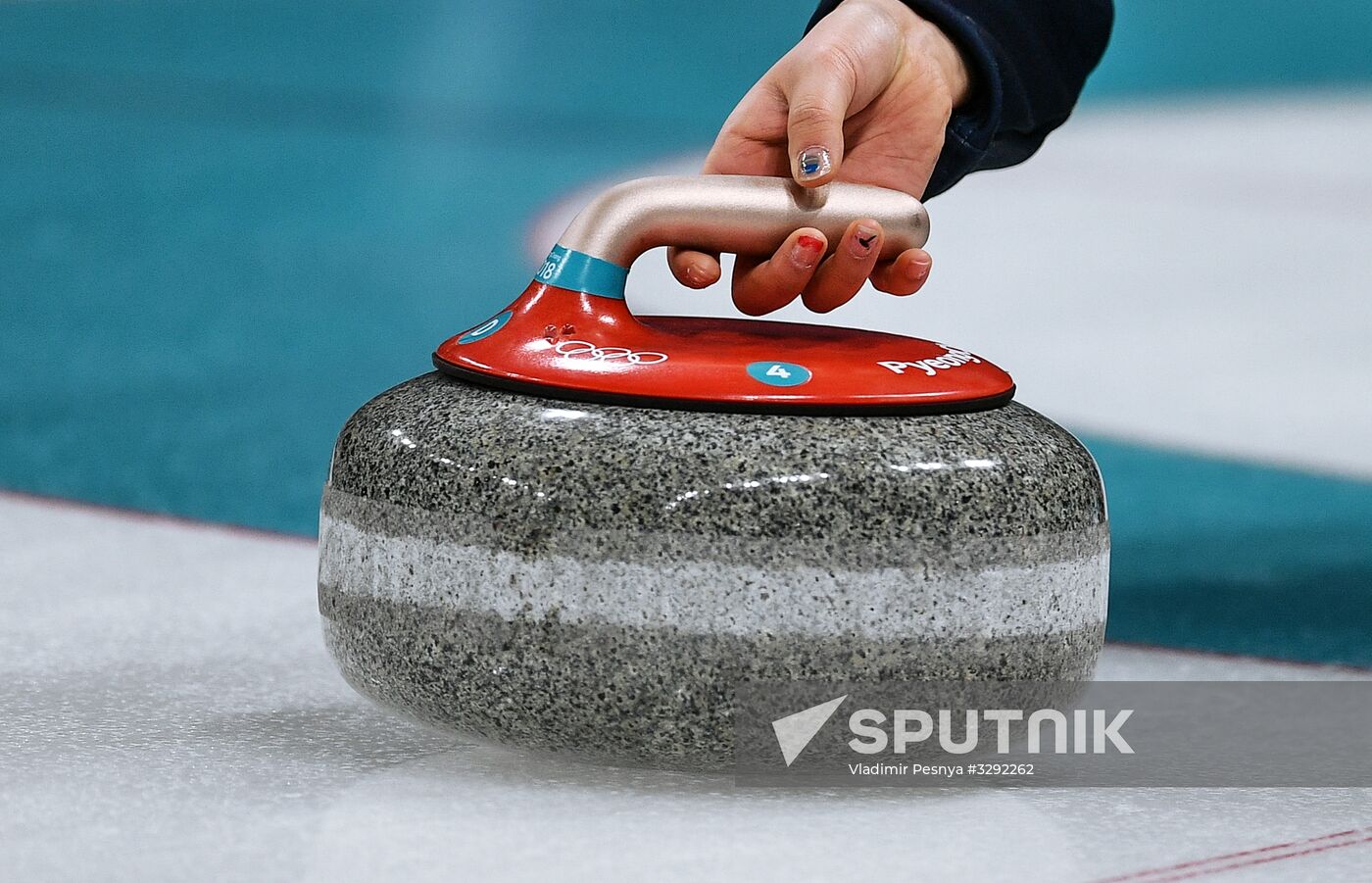 2018 Winter Olympics. Curling. Mixed doubles. Republic of Korea vs. OAR