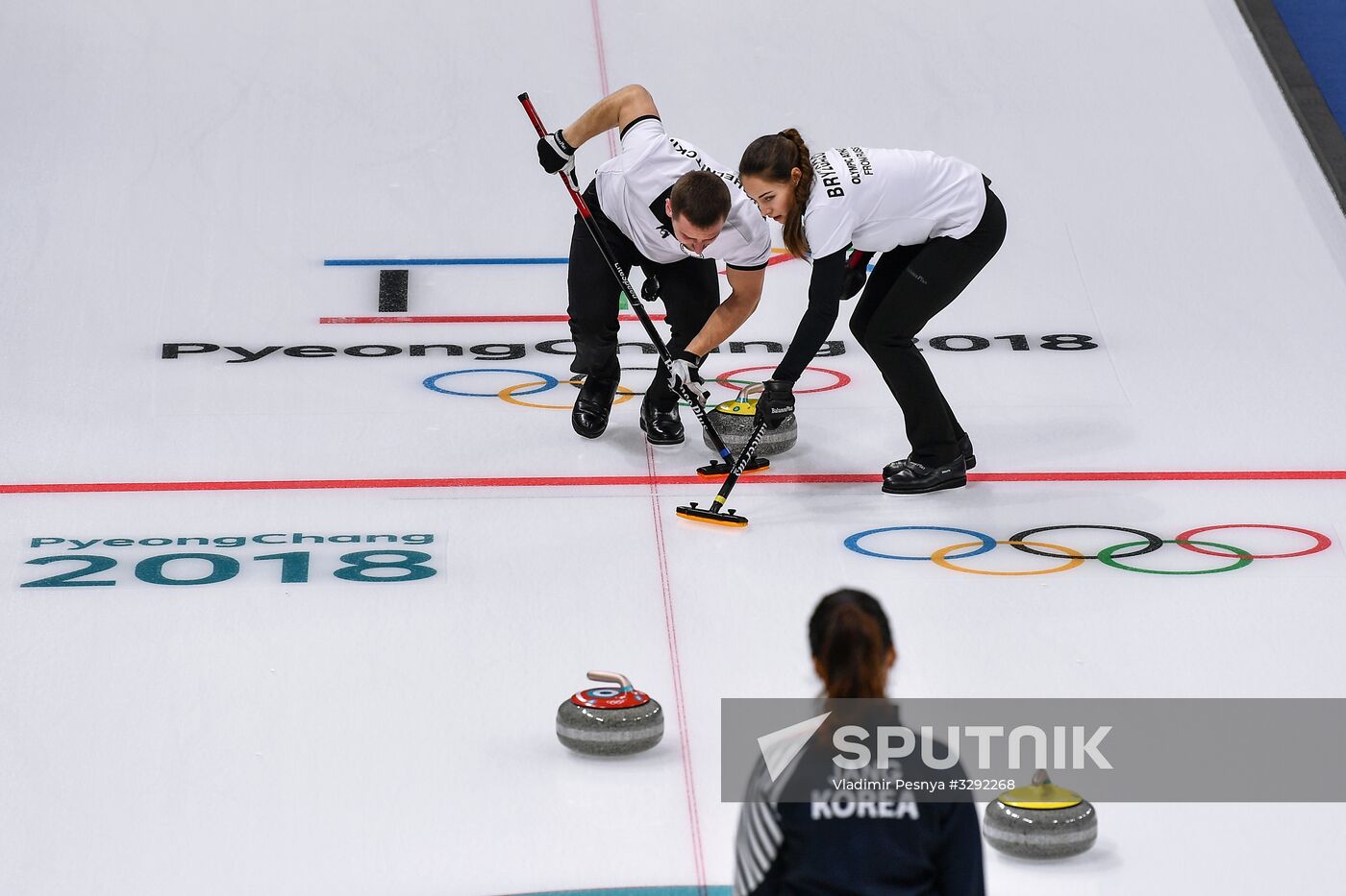2018 Winter Olympics . Curling. Mixed doubles. Republic of Korea vs. OAR