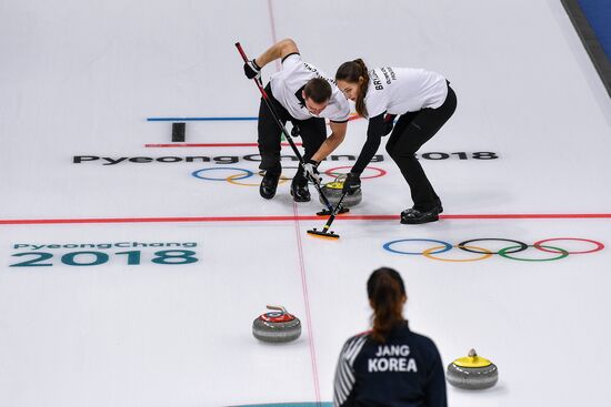 2018 Winter Olympics . Curling. Mixed doubles. Republic of Korea vs. OAR