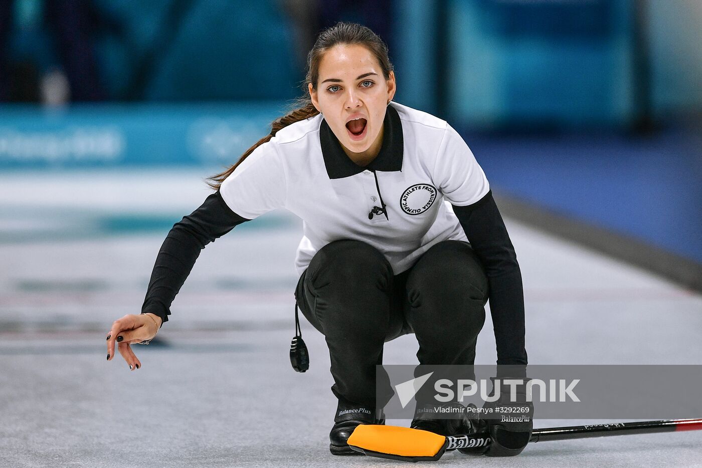 2018 Winter Olympics. Curling. Mixed doubles. Republic of Korea vs. OAR