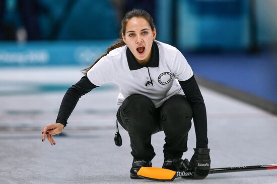 2018 Winter Olympics. Curling. Mixed doubles. Republic of Korea vs. OAR