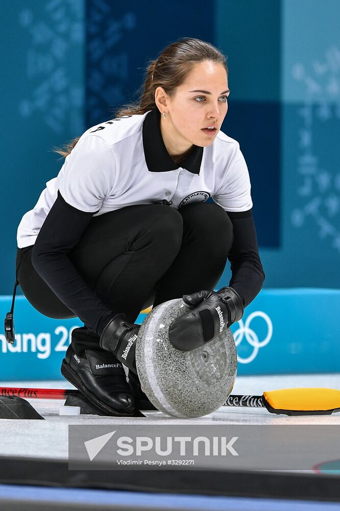 2018 Winter Olympics. Curling. Mixed doubles. Republic of Korea vs. OAR