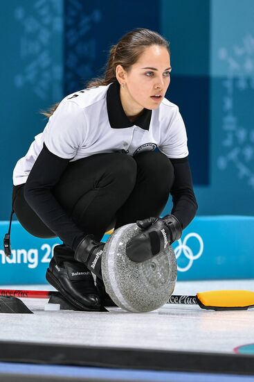 2018 Winter Olympics. Curling. Mixed doubles. Republic of Korea vs. OAR
