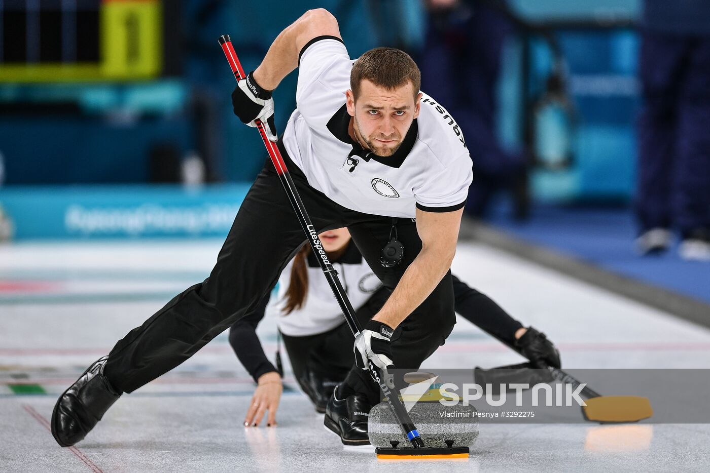 2018 Winter Olympics. Curling. Mixed doubles. Republic of Korea vs. OAR