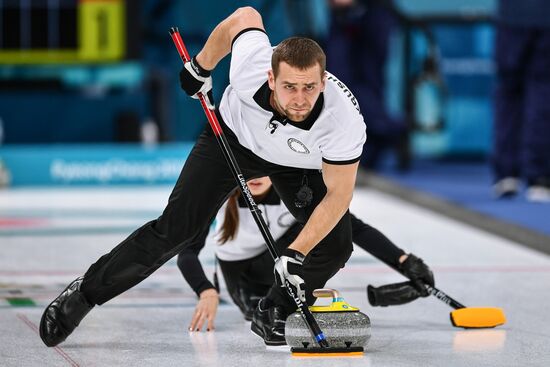 2018 Winter Olympics. Curling. Mixed doubles. Republic of Korea vs. OAR
