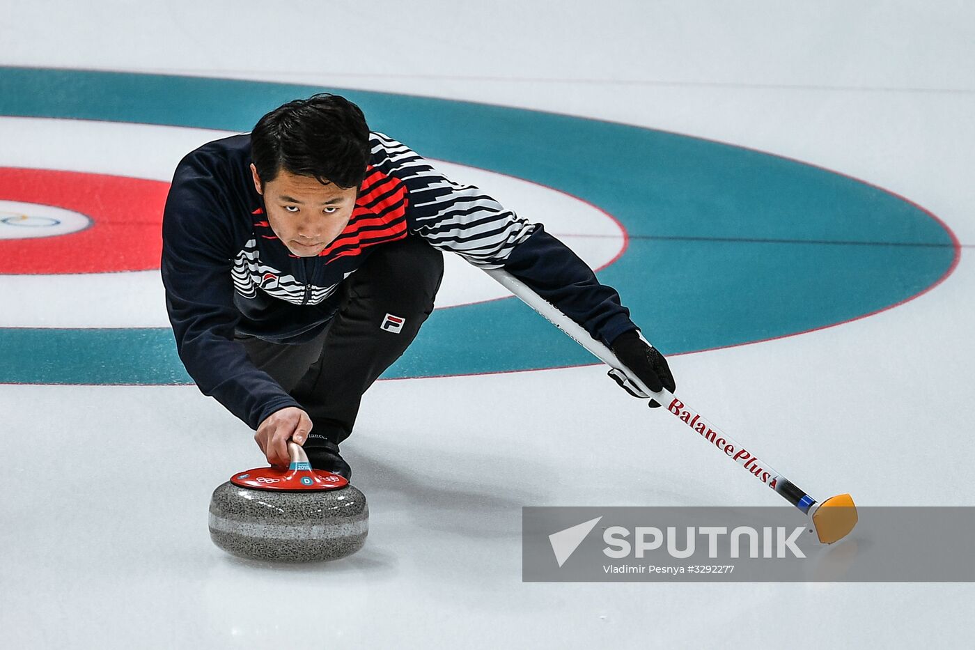2018 Winter Olympics. Curling. Mixed doubles. Republic of Korea vs. OAR