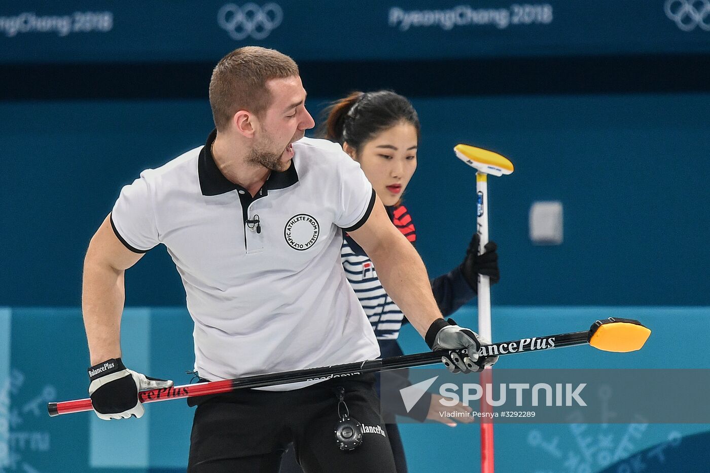 Winter Olympics 2018. Curling. Mixed doubles. Republic of Korea vs. OAR