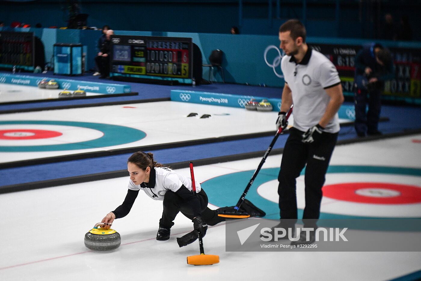 Winter Olympics 2018. Curling. Mixed doubles. Republic of Korea vs. OAR