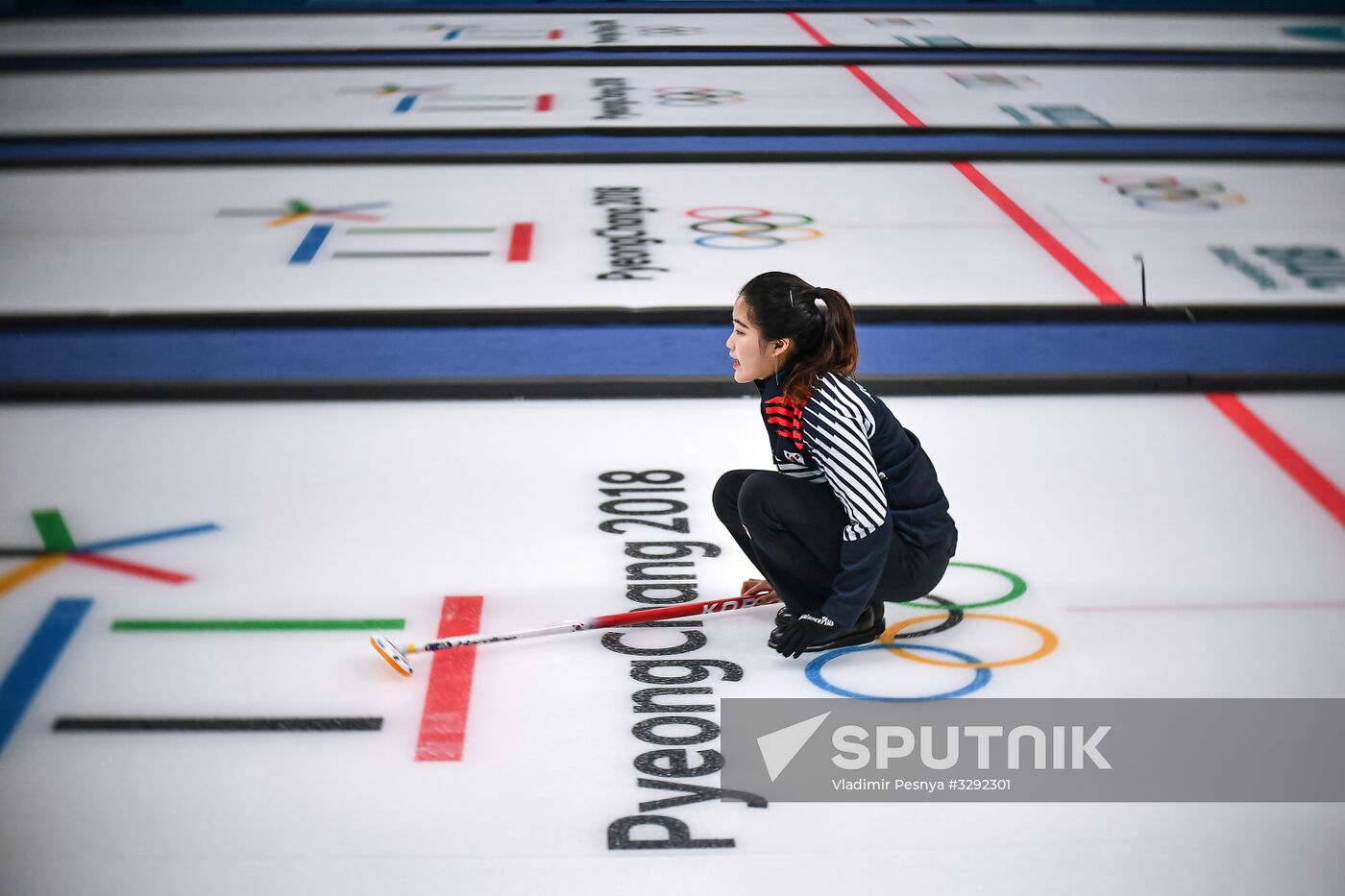 2018 Winter Olympics. Curling. Mixed doubles. Republic of Korea vs. OAR