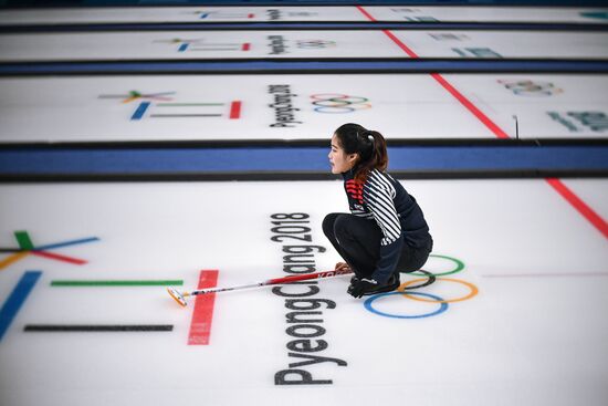 2018 Winter Olympics. Curling. Mixed doubles. Republic of Korea vs. OAR