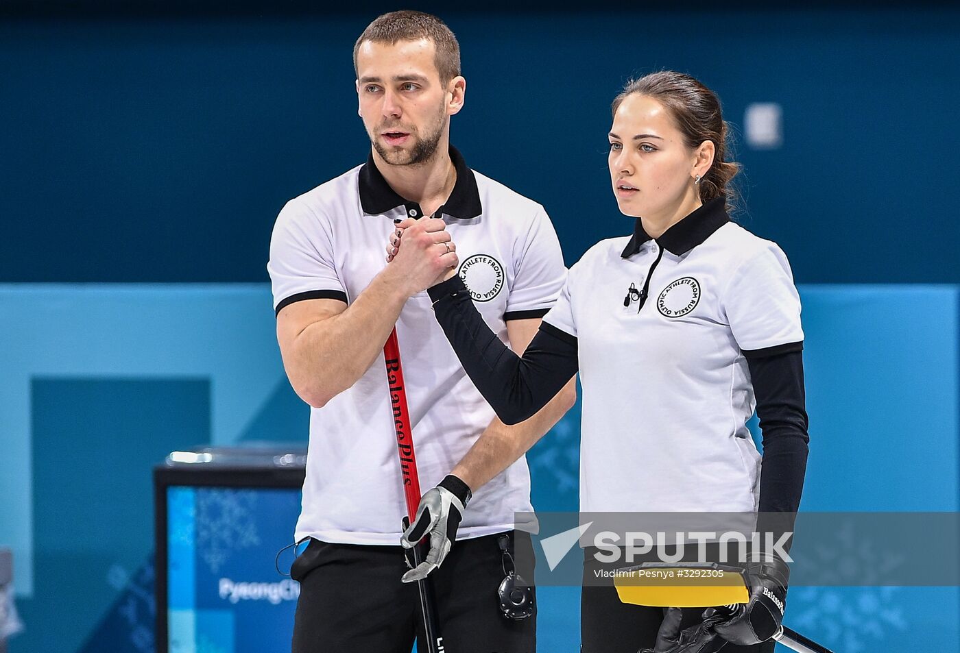 2018 Winter Olympics. Curling. Mixed doubles. Republic of Korea vs. OAR