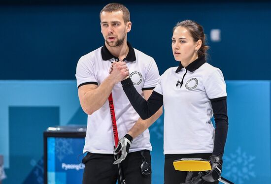 2018 Winter Olympics. Curling. Mixed doubles. Republic of Korea vs. OAR