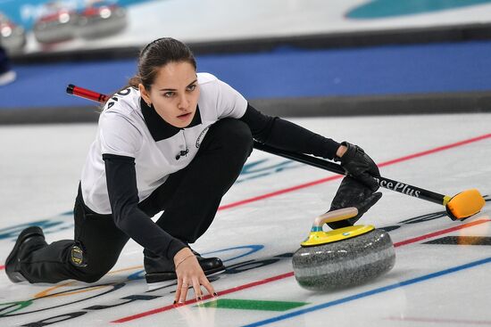 2018 Winter Olympics. Curling. Mixed doubles. Republic of Korea vs. OAR