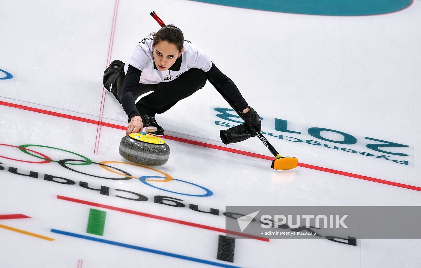 2018 Winter Olympics. Curling. Mixed doubles. Republic of Korea vs. OAR