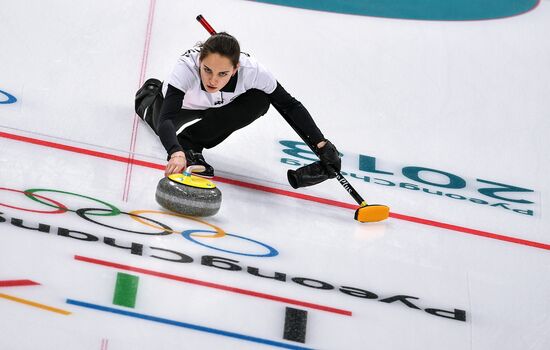 2018 Winter Olympics. Curling. Mixed doubles. Republic of Korea vs. OAR