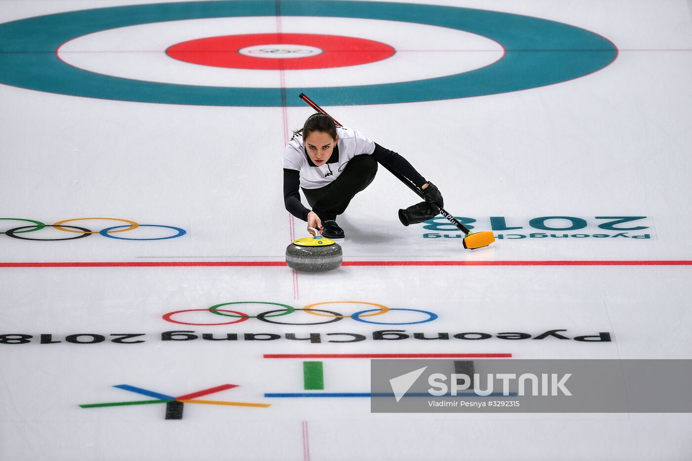 2018 Winter Olympics. Curling. Mixed doubles. Republic of Korea vs. OAR