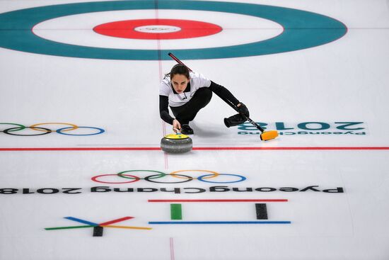 2018 Winter Olympics. Curling. Mixed doubles. Republic of Korea vs. OAR