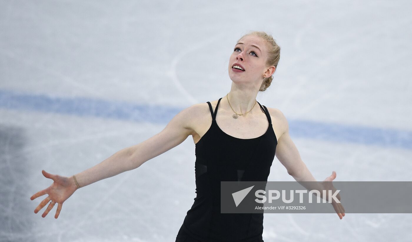 2018 Winter Olympics. Figure skating. Women's training sessions