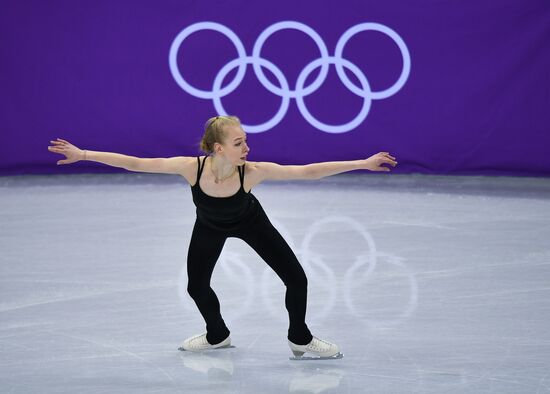 2018 Winter Olympics. Figure skating. Women's training sessions