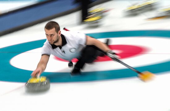 2018 Winter Olympics. Curling. Mixed doubles. Republic of Korea vs. OAR