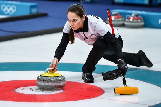 2018 Winter Olympics. Curling. Mixed doubles. Republic of Korea vs. OAR