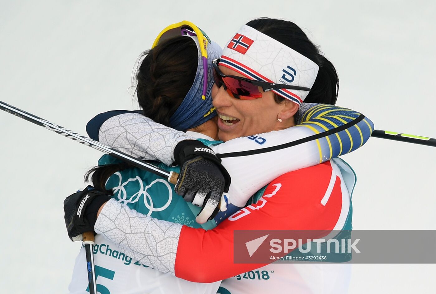 2018 Winter Olympics. Cross-Country Skiing. Women. Skiathlon