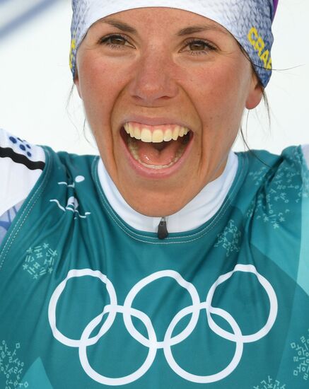 2018 Winter Olympics. Cross-Country Skiing. Women. Skiathlon