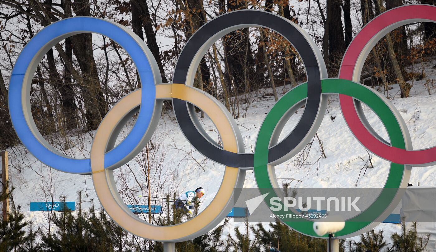 2018 Winter Olympics. Cross-Country Skiing. Women. Skiathlon