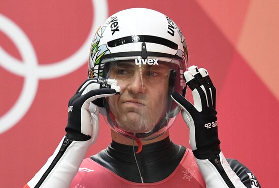 2018 Winter Olympics. Luge. Men. Day one