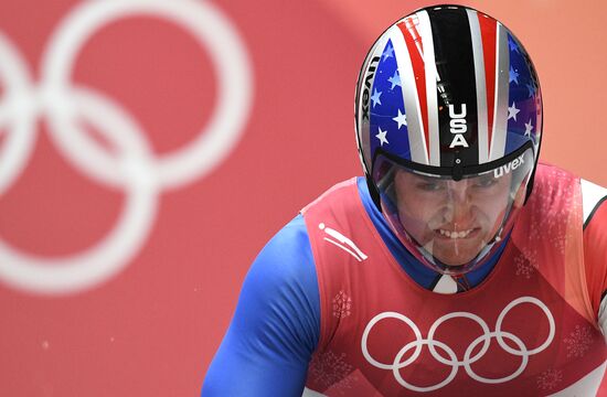 2018 Winter Olympics. Luge. Men. Day one