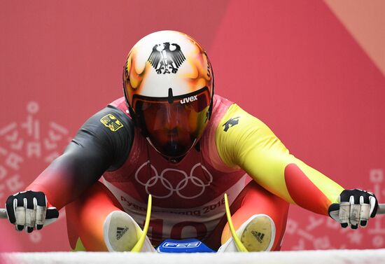 2018 Winter Olympics. Luge. Men. Day one