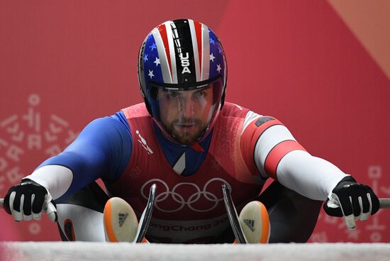 2018 Winter Olympics. Luge. Men. Day one