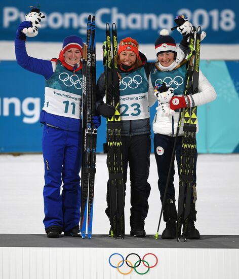 2018 Winter Olympics. Biathlon. Women. Sprint