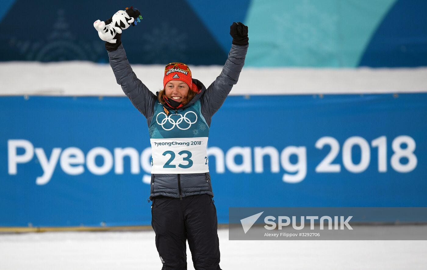 2018 Winter Olympics. Biathlon. Women. Sprint
