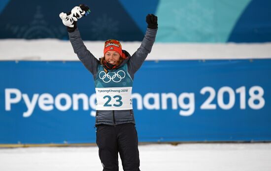 2018 Winter Olympics. Biathlon. Women. Sprint