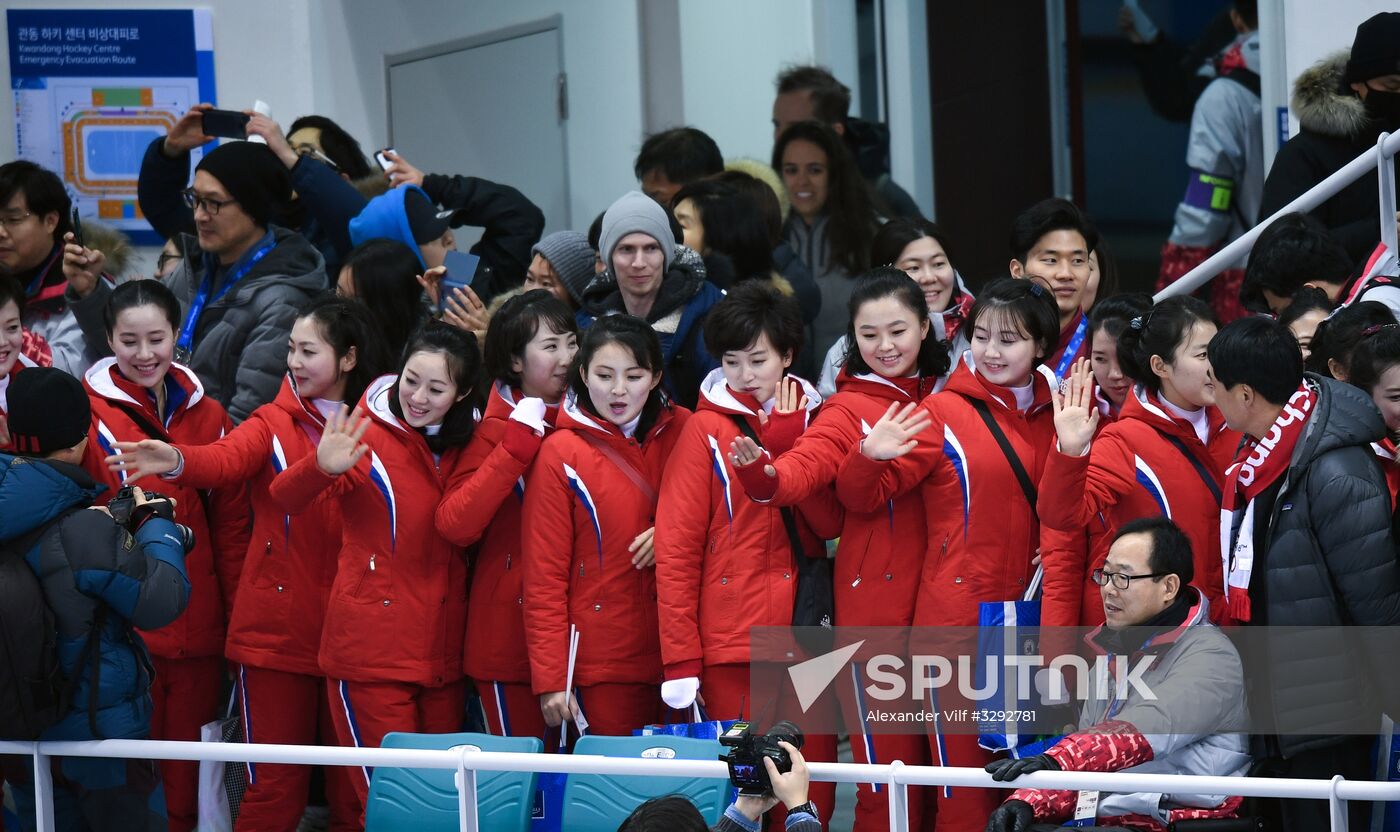 2018 Winter Olympics. Ice hockey. Women. Switzerland vs. Combined Korea Team