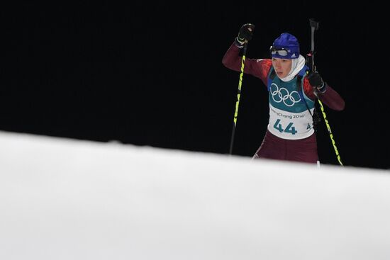 2018 Winter Olympics. Biathlon. Women. Sprint