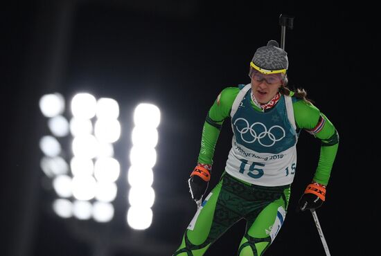 2018 Winter Olympics. Biathlon. Women. Sprint