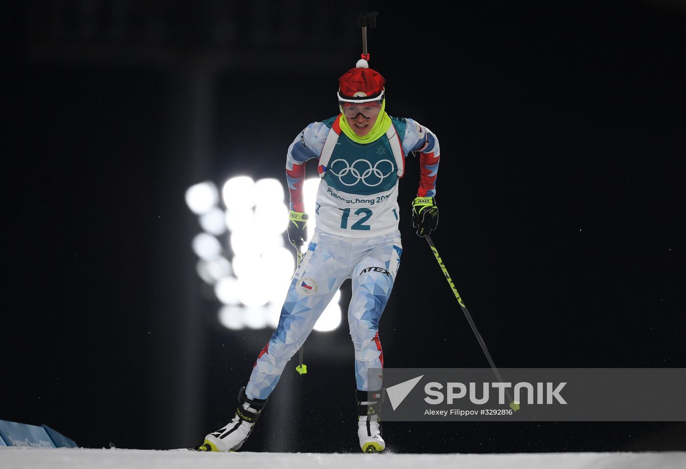 2018 Winter Olympics. Biathlon. Women. Sprint