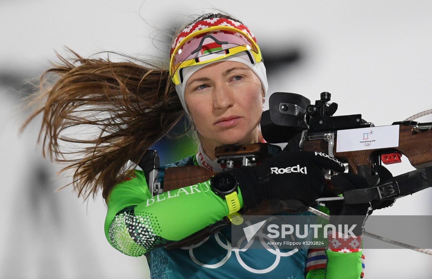 2018 Winter Olympics. Biathlon. Women. Sprint