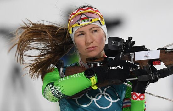 2018 Winter Olympics. Biathlon. Women. Sprint