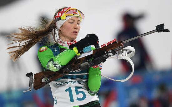 2018 Winter Olympics. Biathlon. Women. Sprint