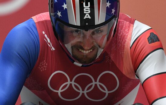 2018 Winter Olympics. Luge. Men. Day one