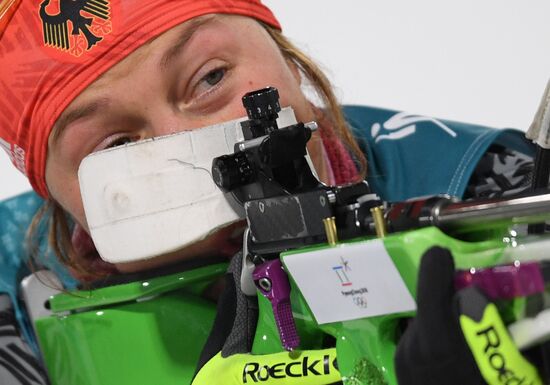 2018 Winter Olympics. Biathlon. Women. Sprint